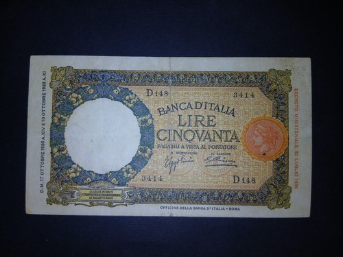 Lire lupa 1936 gius - 50,
