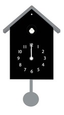 Orologio cucu nero con - orologio,