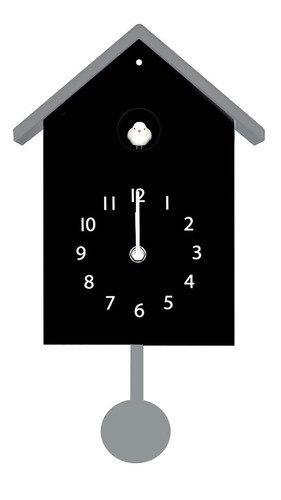 Orologio cucu nero - orologio, con