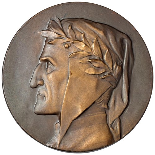 Medaglia dante alighieri - medaglia,