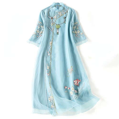 Abito donna maglia cheongsam - abito,