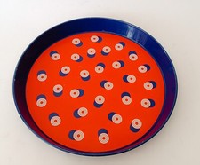 ♥ VASSOIO IN LATTA ITALSIDER SPACE AGE DESIGN SECCHI MILANO PAGANI LECCO OPTICAL