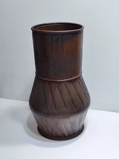 Portaombrelli vintage in metallo H. 51 cm in stile antico color rame USATO