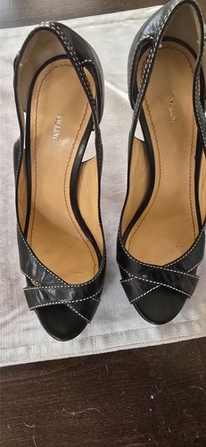 Pollini nero pelle - pelle, italiana