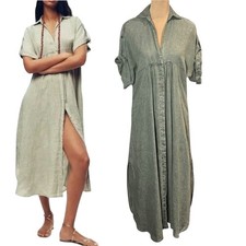 Abito midi camicia lino Zara