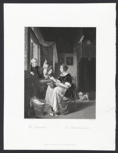 Scena interna incisione a - scena,