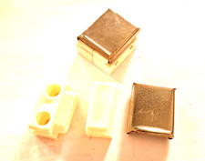 Giunzione Angolare per Mobili Applicare in Plastica Bianco mm. 30x14 Pz. 4 VITEL