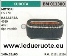 1219111220 FILTRO ARIA RASAERBA MOTORE KUBOTA 4019 4021 140x55x65