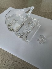 Pianoforte Swarofski in cristallo con sgabello = timbrato - come nuovo