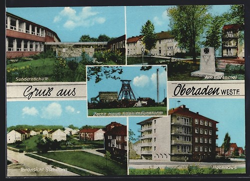 Oberaden westfalia - ak,