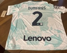 Maglia Ufficiale Dumfries Inter, UEFA Champions league  2022/23 - Autografata