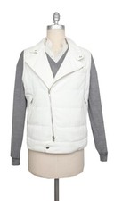 Giacca Gilet In Cotone Bianco