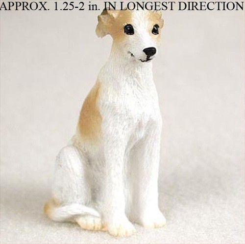 Whippet mini statuina - statuina, dipinta