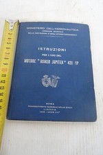 Alfa Romeo Jupiter 420 hp 1929 manuale uso manutenzione motore aereo