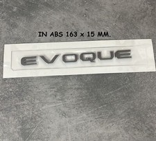 logo scritta posteriore evoque range rover stemma fregio grigio lucido 16,3mm