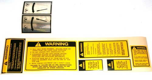 Kit decalcomanie sicurezza pto - decalcomanie, sicurezza/pto
