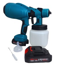 Pistola a Spruzzo Elettrica per Vernice Doppia Batteria 48V Serbatoio 800ML