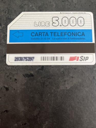 Scheda telefonica sip rara - scheda,