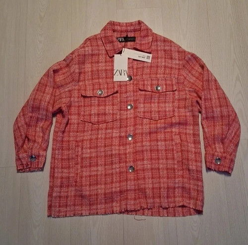 Zara tweed shacket donna - zara,