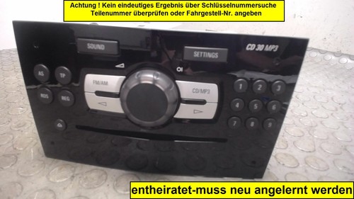Radio cd30 mp3 - radio, opel