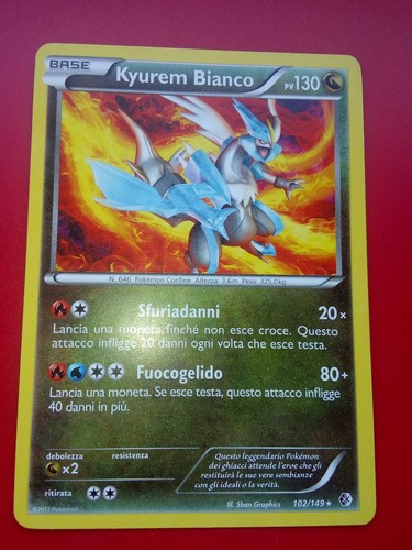 Pokemon card kyurem bianco - pokemon,