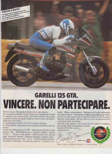 Advertising pubblicità moto - pubblicità-,
