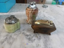 3 X ACCENDINI DA TAVOLO ANNI 70 IN MARMO O PIETRA