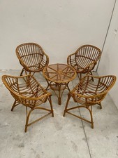 Salotti da esterno in bambu e vimini verniciato stile bonacina