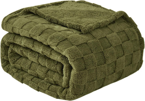 Coperta pile plaid scacchi - coperta,