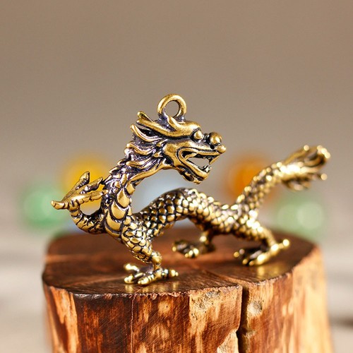 Drago bronzo ornamento - drago,