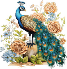 Kit Punto Croce Pavone E