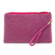 Pochette strass fuxia elegante