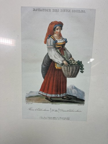Litografia 1826 donna - litografia,