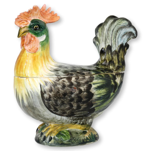 Gallo maiolica italiana - in,
