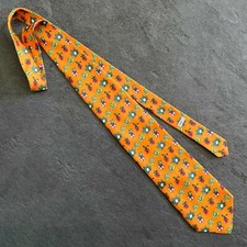 cravatta seta arancione