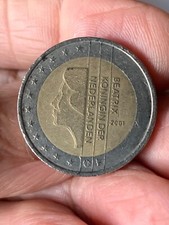 Moneta da  2 euro OLANDA - BEATRIX KONINGIN DER NEDERLANDEN- emissione 2001