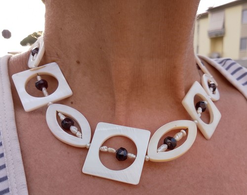 Collana granati antichi in - ,
