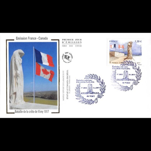 Fdc soie france canada 2 - fdc, (2