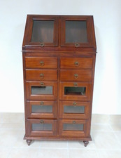 Madia cassettiera ditta Meluzzi in vero legno (no truciolare), Colore noce