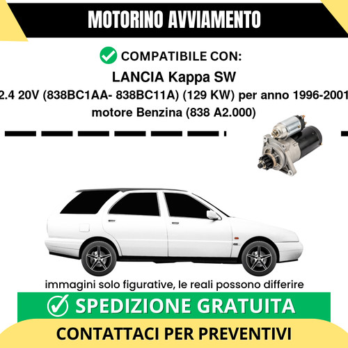 Motorino avviamento lancia - avviamento,