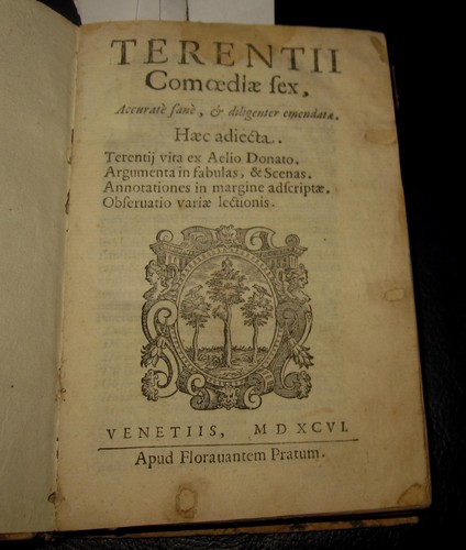 1596 terenzio afro - terenzio, terentii