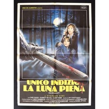 manifesto UNICO INDIZIO LA LUNA PIENA Silver Bullet Attias stephen king wo A275