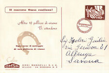 CARTOLINA PUBBLICITARIA CONCORSO " OMSA " CALZE IN NYLON 1953  