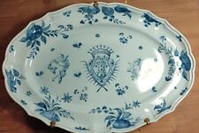 Antico piatto in porcellana - da parete - Francia XIX - 51cm