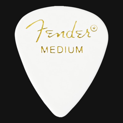 Fender white medium plettri - fender,