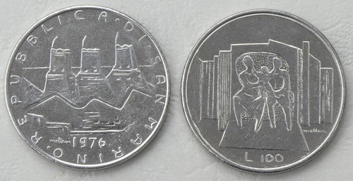 San marino 100 lire - san, moneta