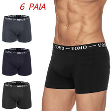 Stock 6 paia BOXER uomo pack