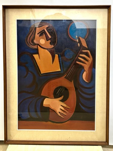 Quadro modernista suonatrice - quadro,