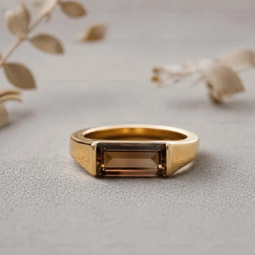 Anello quarzo fumè lega - anello,