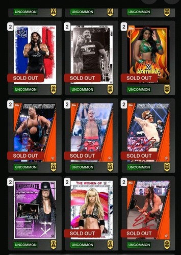 Lotto carte digitali wwe - lotto,